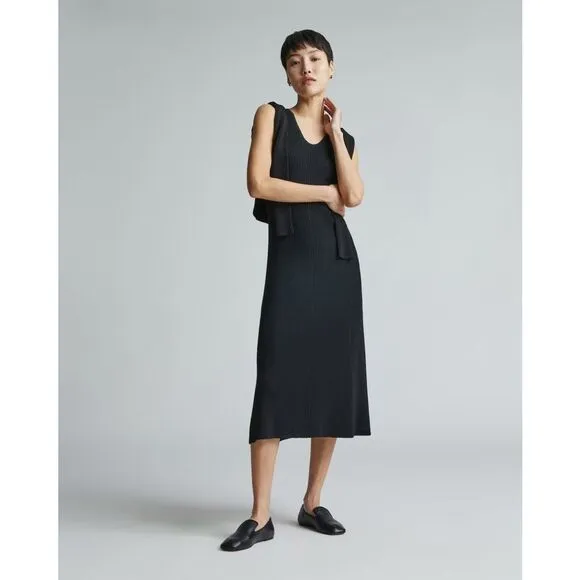 Everlane The Day Loafer Flats Italian Leather Shoes Black Size 11 NEW