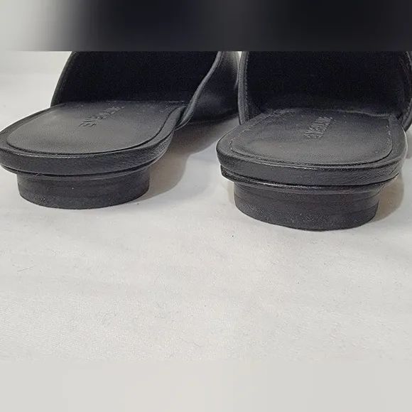 Everlane The‎ Day Mule Black Womens Size 6.5  Leather Flats