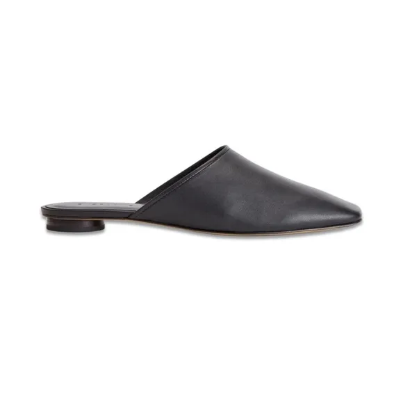 Everlane The‎ Day Mule Black Womens Size 6.5  Leather Flats