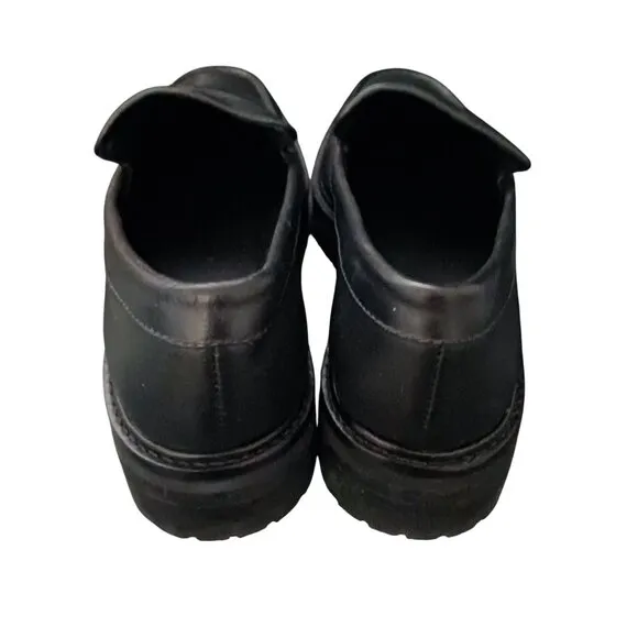 Everlane The Lug Loafer Black Leather Size 8 Womens Slip-On Shoes