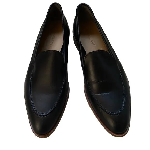Everlane The Modern Loafer Black Leather Casual Slip On Shoe Womens Size 9 Flat