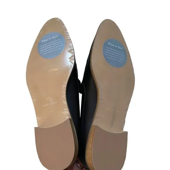 Everlane The Modern Loafer Black Leather Casual Slip On Shoe Womens Size 9 Flat