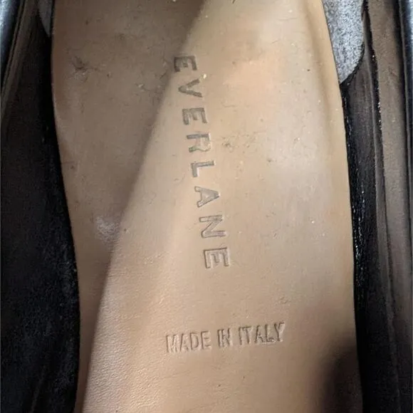 Everlane The Modern Loafers Slip On Pointed Toe Black Size 9