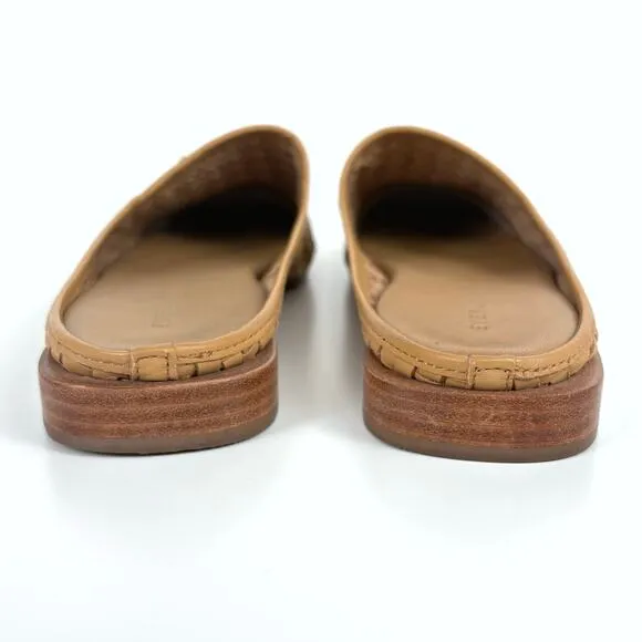 Everlane The Woven Leather Mule Size 9.5 Square Toe Beach Vacation Neutral Chic