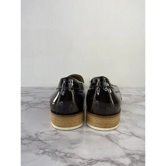 Everlane Women's The Modern Patent Leather Loafers Brown Size 8.5
