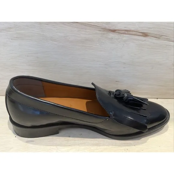 Everlane Womens The Modern Tassel Loafers in Black size 6 Oxfords Shoes slip ons