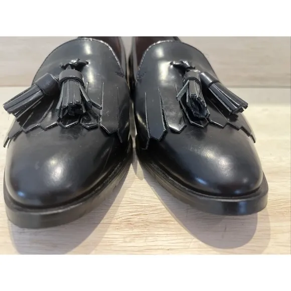Everlane Womens The Modern Tassel Loafers in Black size 6 Oxfords Shoes slip ons