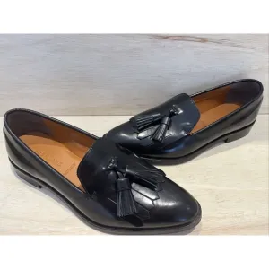 Everlane Womens The Modern Tassel Loafers in Black size 6 Oxfords Shoes slip ons