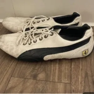 Ferrari Puma Sneakers with Ferrari Logo, Womens 6
