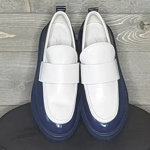 Fhérr Supreme Rebel Collection Men's Inspired Moccasin Blue And White Lo…