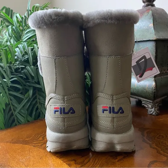 Fila Disruptor Shearling Boots Olive Green