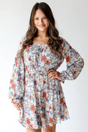 FINAL SALE - Carefree Living Floral Mini Dress