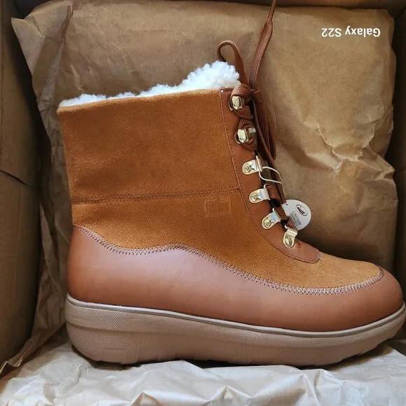 Fitflop Leather Mukluks Iii Tan Boots. NIB. Size: Various.