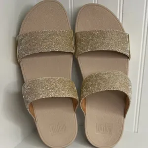 FitFlop Women's Lulu Glitz Slide Sandals Size 11