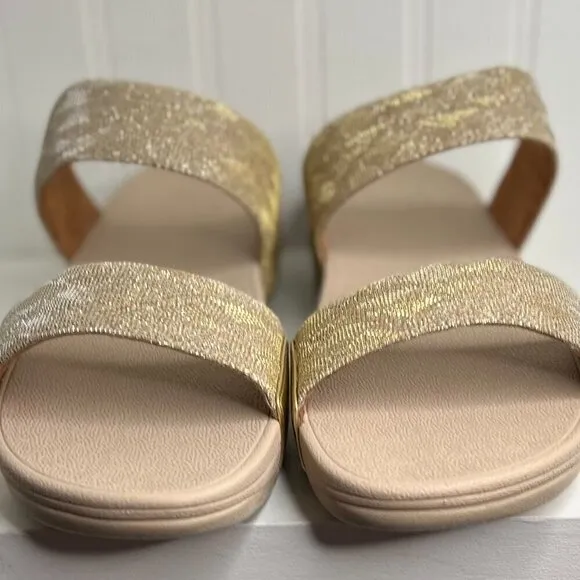 FitFlop Women's Lulu Glitz Slide Sandals Size 11