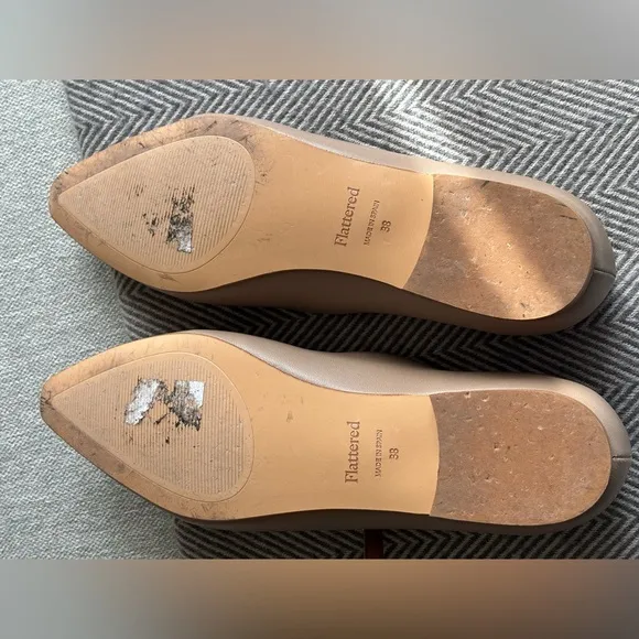 Flattered Camila Leather Beige size 8