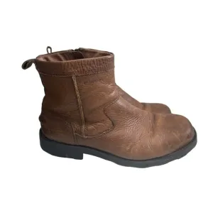 Florsheim Essex Snow Boots Men's US 10M Brown Leather Side Zip Ankle 18608-200