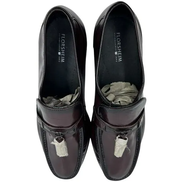 Florsheim Mens Shoes 11 3E Brown Leather Tassel Loafers Slip On Moc Toe 17090-18