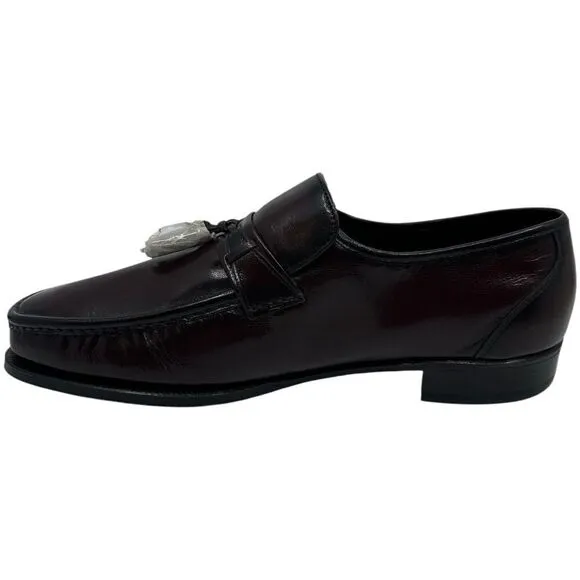 Florsheim Mens Shoes 11 3E Brown Leather Tassel Loafers Slip On Moc Toe 17090-18