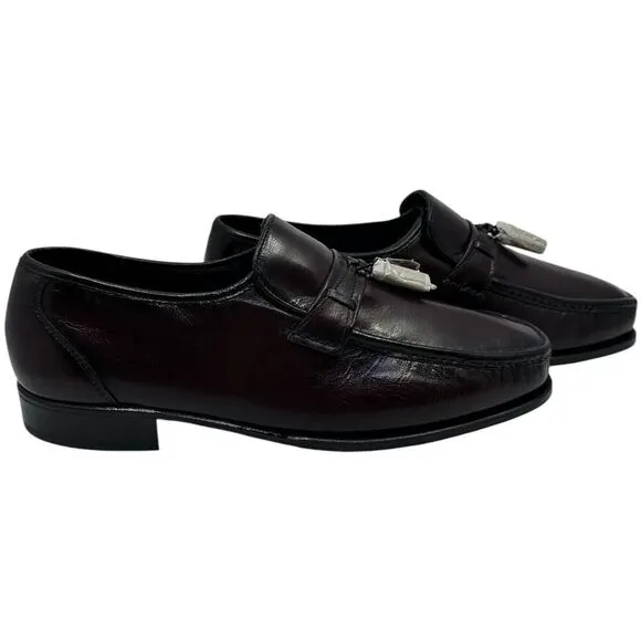 Florsheim Mens Shoes 11 3E Brown Leather Tassel Loafers Slip On Moc Toe 17090-18