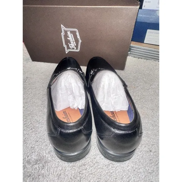 Florsheim Zaffiro Moc Toe Black Bit Loafer Dress Shoe Men's Size 10.5 Wide