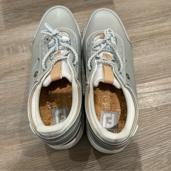 FootJoy Stratos Luxury Casual Spikeless Pearl Grey Golf Athletic Sneakers 90113