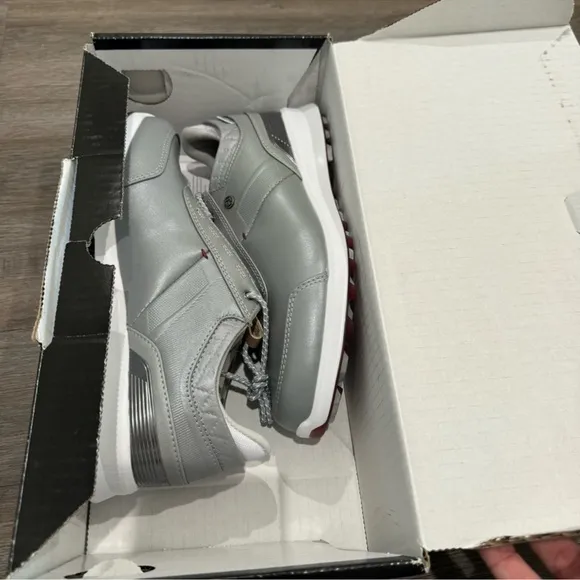 FootJoy Stratos Luxury Casual Spikeless Pearl Grey Golf Athletic Sneakers 90113