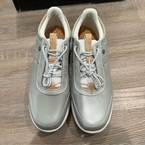 FootJoy Stratos Luxury Casual Spikeless Pearl Grey Golf Athletic Sneakers 90113