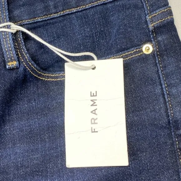 FRAME Women's Le Nouveau Straight Jeans – Size 29 – Blue – High Rise – NWT