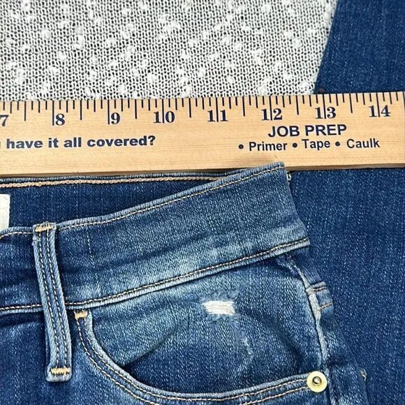 FRAME Le High Skinny Crop Distressed Jeans in Gaby Size 26