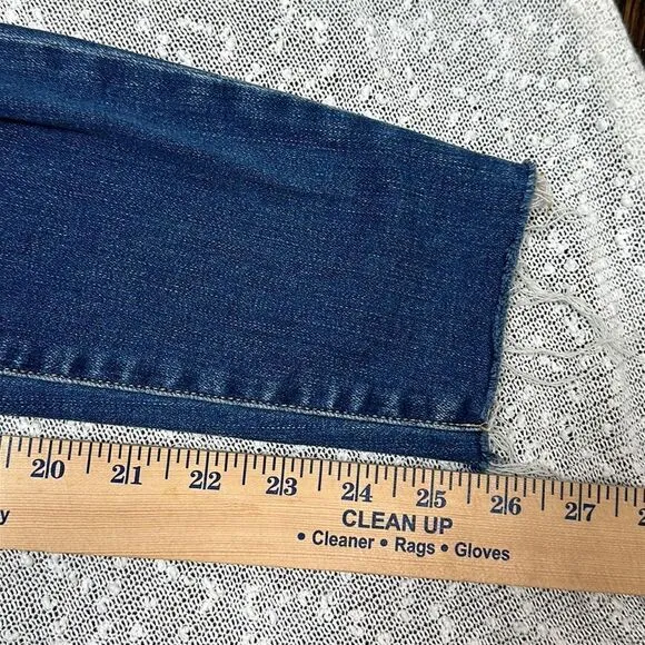 FRAME Le High Skinny Crop Distressed Jeans in Gaby Size 26