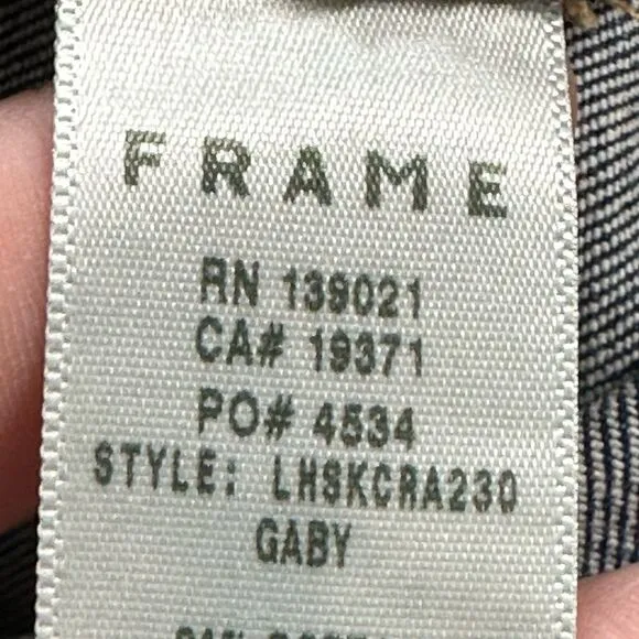 FRAME Le High Skinny Crop Distressed Jeans in Gaby Size 26