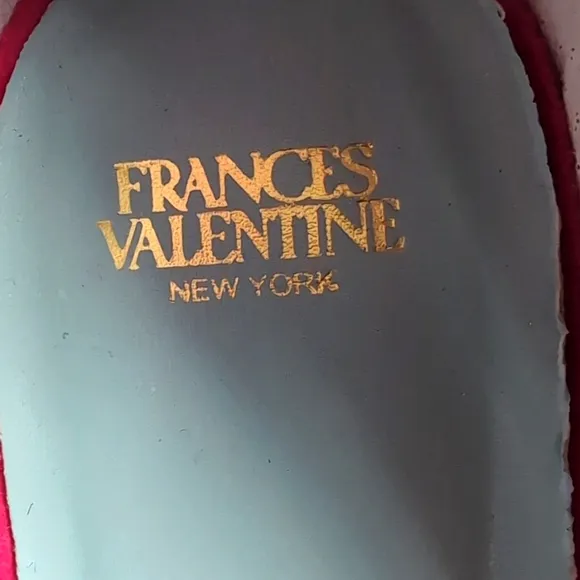 Frances Valentine Square Toe Ruched Velvet Ballet Flats w/ Heel Women's Size 9B