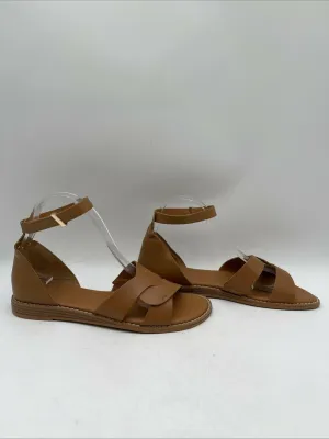 Franco Sarto Glora Womens Leather Dressy Espadrilles Brown Size 9M - Very Good