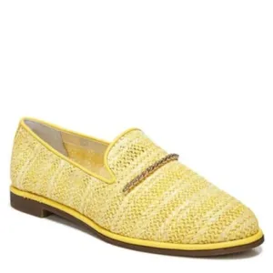 FRANCO SARTO Hanah 3 Loafers Women's Shoes In Yellow Raffia
