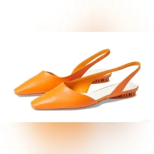 Franco Sarto Riva Mandarin Leather Franco Sarto Slingback Flats SZ 8 NEW