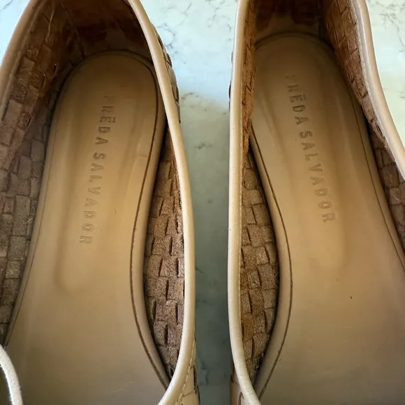 Freda Salvador Tan Woven Ballet Flats
