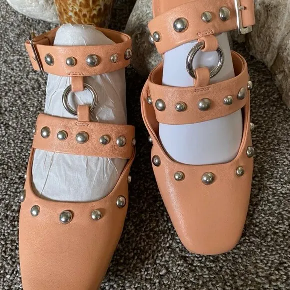 Free People: Camille Mystic O-Ring Flats (Size: 7) NWT