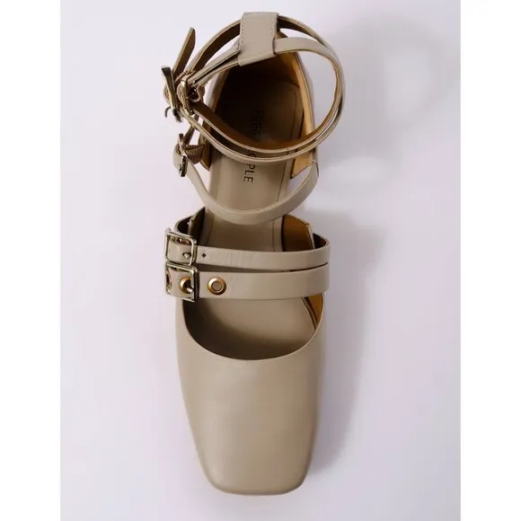 FREE PEOPLE Hart Buckle Flats / Cafe