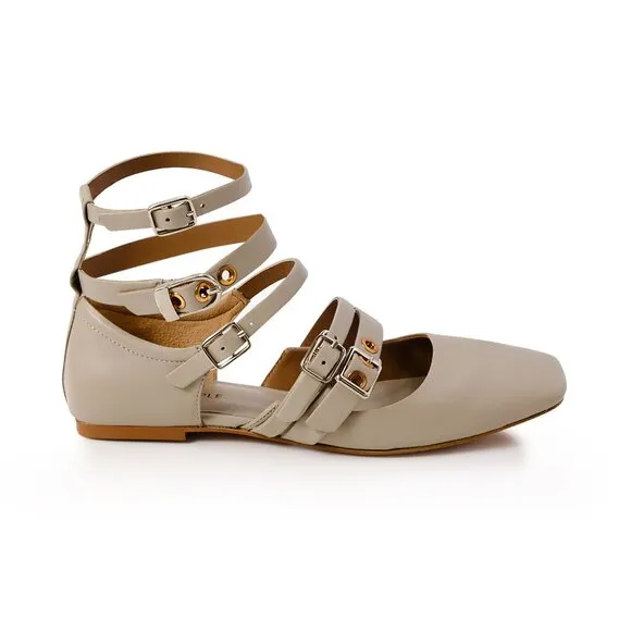 FREE PEOPLE Hart Buckle Flats / Cafe