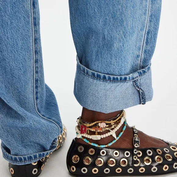 Free People Jeffrey Campbell Italian Summer Leather Mary Jane’s $168