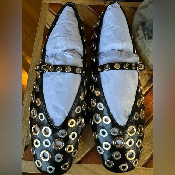 Free People Jeffrey Campbell Italian Summer Leather Mary Jane’s $168