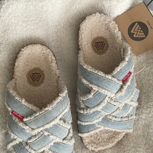 Free People Malibu Cozy Up Slide Sandals