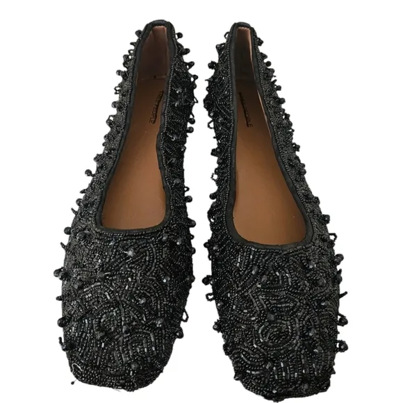 Free People Weekends Out Embellished Flats 8.5