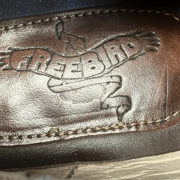 Freebird Oxford Womens sz 8 Mabel Slip On Black Multi Wild West Two Tone Leather