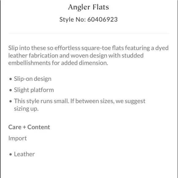 FREE PEOPLE ANGLER FLATS BROWN NEW