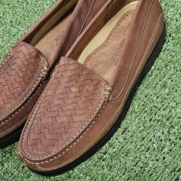 FRENCH SHRINER | GARTH WOVEN LEATHER LOAFERS