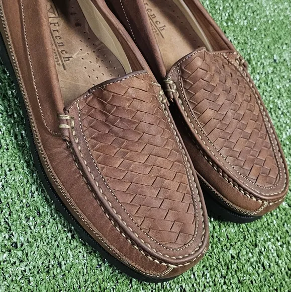FRENCH SHRINER | GARTH WOVEN LEATHER LOAFERS