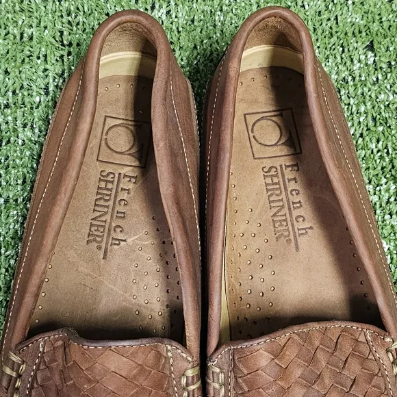 FRENCH SHRINER | GARTH WOVEN LEATHER LOAFERS