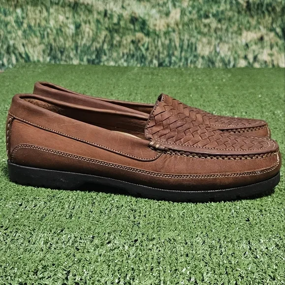FRENCH SHRINER | GARTH WOVEN LEATHER LOAFERS